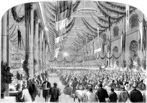 1861年のクルーでの鉄道会社のモンスターフェスティバル
