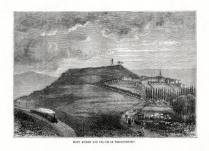 1879年、フランスのモンオーソワとヴェルシンケトリクスの像 作： Unbekannt