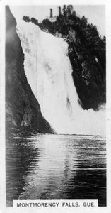 モンモランシーの滝、ケベック、カナダ、c1920s 作： Unbekannt