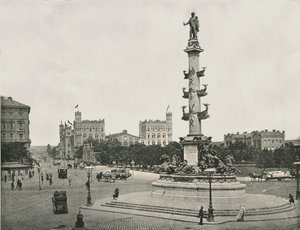 1895年にオーストリア、ウィーンのプラターシュテルンにあるヴィルヘルムフォンテゲトソフの記念碑。 作： Unbekannt