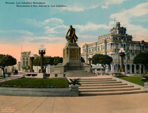 学者であり哲学者でもあるホセデラルスカバジェロの記念碑、ハバナ、キューバ、c1920 作： Unbekannt