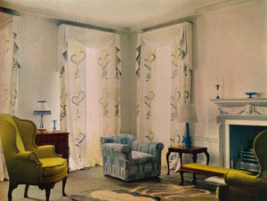 19テンプルウッドアベニュー、ハムステッド、ロンドン、1932年にミスターヴェスティの家の朝の部屋