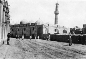 第一次世界大戦、メソポタミア、バグダッド、リバーストリートのモスク、1918年 作： Unbekannt
