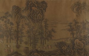 山の風景。 作： Unbekannt