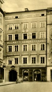 モーツァルトの生誕地、オーストリア、ザルツブルク、c1935。 作： Unbekannt