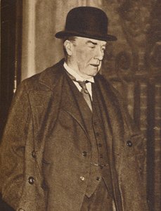 1936年1937年12月5日、フォートでエドワード王を訪問するために10番を離れたボールドウィン氏 作： Unbekannt