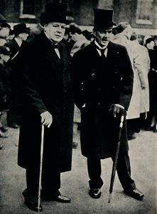 チェンバレン氏とチャーチル氏、1940年2月23日、1945年。 作： Unbekannt
