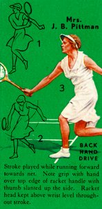 JBピットマン夫人-バックハンドドライブ、c1935。 作： Unbekannt