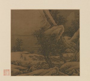 雪山のラバ列車、14～15世紀。 作： Unbekannt