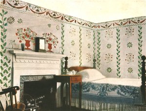 1928年、コネチカット州リバートンのボワハウスの部屋の壁画。