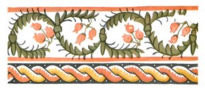 1928年、エジプトのバウィットにある聖アポロ修道院の遺跡の壁画。 作： Unbekannt