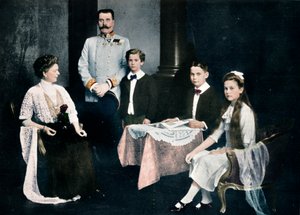 殺害された大公フランシスフェルディナンドと彼の妻および子供、c1910 作： Unbekannt
