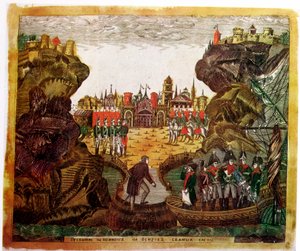 ナポレオン、1815年、セントヘレナに到着 作： Unbekannt