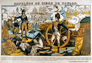 トゥーロン包囲戦でのナポレオン、1793年、19世紀 作： Unbekannt