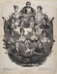ナポレオンI.ボナパルトとその家族、1832年 作： Unbekannt