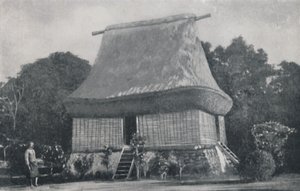 ネイティブハウス、フィジー諸島、1923年。 作： Unbekannt