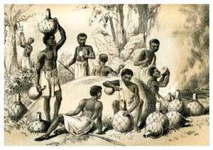 ポンベを作る先住民、1883年