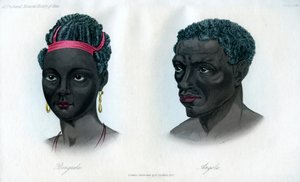 ベンゲラとアンゴラの先住民、1848 作： Unbekannt