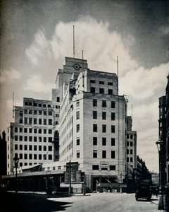 完成間近：新しい地下鉄道のオフィス、1929 作： Unbekannt