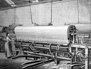 スチュアート工場の純織機、c1880 作： Unbekannt