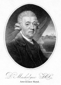 Nevil Maskelyne、イギリスの天文学者、1804 作： Unbekannt