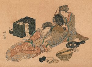 年賀状またはすりもの、c1890 作： Unbekannt