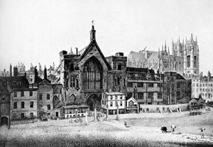 新しい宮殿の庭、18世紀、ウェストミンスター、c1905 作： Unbekannt