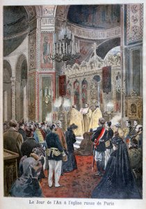 1894年、パリのロシア教会での元旦
