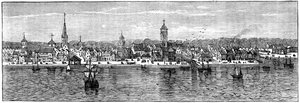 18世紀半ばのニューヨーク、c1880