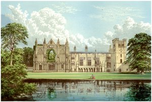 ウェッブ家の本拠地、ノッティンガムシャー州ニューステッド修道院、c1880 作： Unbekannt