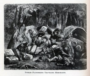 貴族の略奪旅行商人、1882 作： Unbekannt