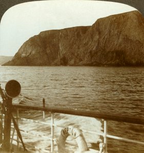 北ケープ-西から-真夜中の太陽の土地、真夜中近く、北ノルウェー、c1905。 作： Unbekannt