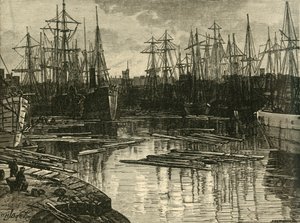 ノースドック、スウォンジー、1898年。 作： Unbekannt