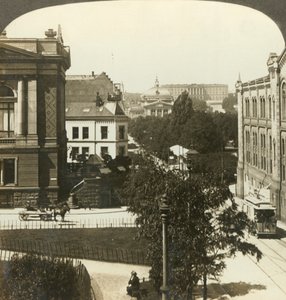 ノルウェーの素晴らしい首都、クリスチャニア、ノルウェー、c1905。 作： Unbekannt