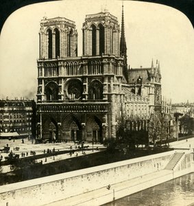 ノートルダム大聖堂、パリ、フランス、1901年。 作： Unbekannt