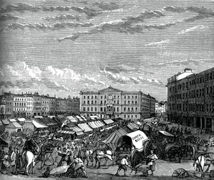 ノッティンガムマーケットプレイス、C1880 作： Unbekannt