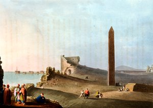 アレクサンドリアのオベリスク、クレオパトラの針と呼ばれる、1802 作： Unbekannt