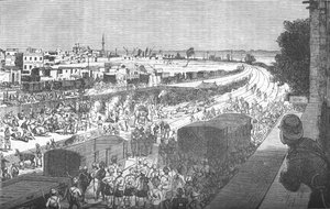 テルエルケビールの戦い後のザガジグの占領、c1882 作： Unbekannt