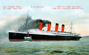 オーシャンライナーRMSルシタニア、20世紀