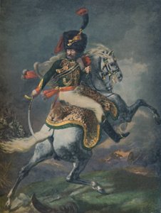 Mounted Chasseurs Chargingの役員。インペリアルガード、c1812、1896年。 作： Unbekannt