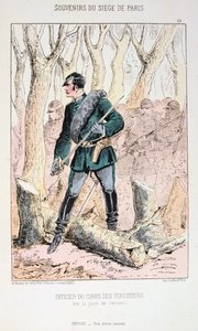1870年から1871年まで、フォレスティエ軍団の将校、パリ包囲戦、プロイセン戦争。 作： Unbekannt