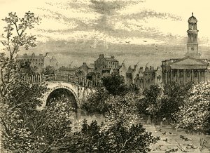 1847年のリージェンツパークの湖にかかる古い橋、c1876。 作： Unbekannt