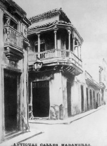 古いハバナの通り、18世紀、1920年代 作： Unbekannt