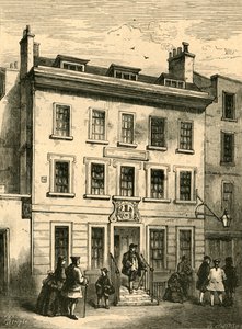 ボルトコートにまだ立っている古い家、1897年。 作： Unbekannt