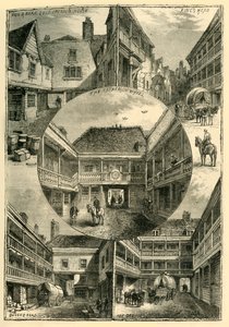 サザーク、1878年の古いイン。 作： Unbekannt