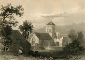 オールドショアハム教会、1835年。 作： Unbekannt