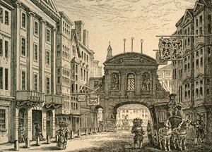 オールドテンプルバーとデビルタバーン、1897年。 作： Unbekannt