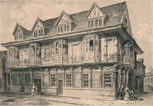 イプスウィッチの古い家、サフォーク、1915 作： Unbekannt