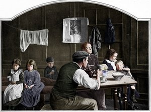 ロンドン、スラムランドの古い部屋c1900 1901 作： Unbekannt