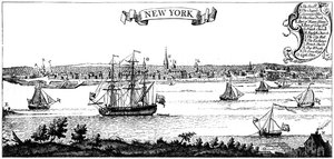 ニューヨークの古いビュー、1730年c1880 作： Unbekannt